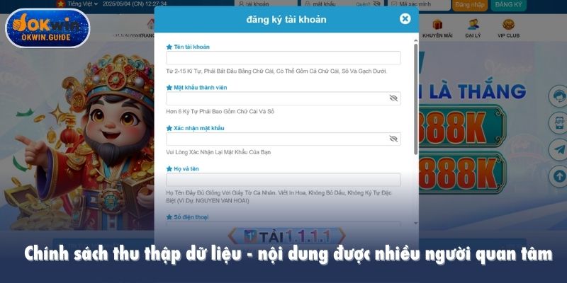 Chính sách thu thập dữ liệu - nội dung được nhiều người quan tâm
