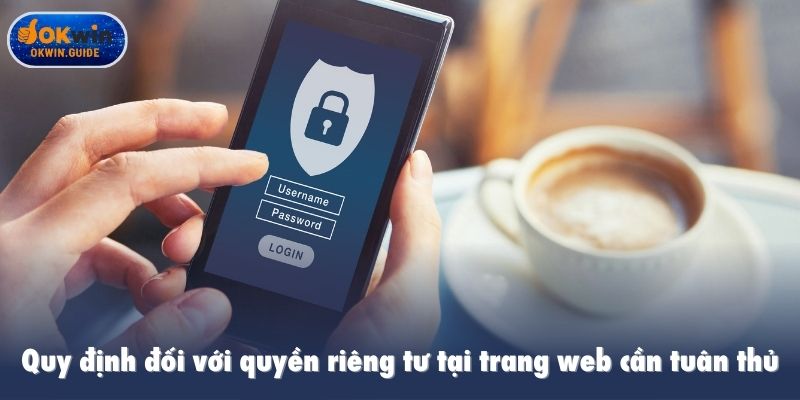 Quy định đối với quyền riêng tư tại trang web cần tuân thủ